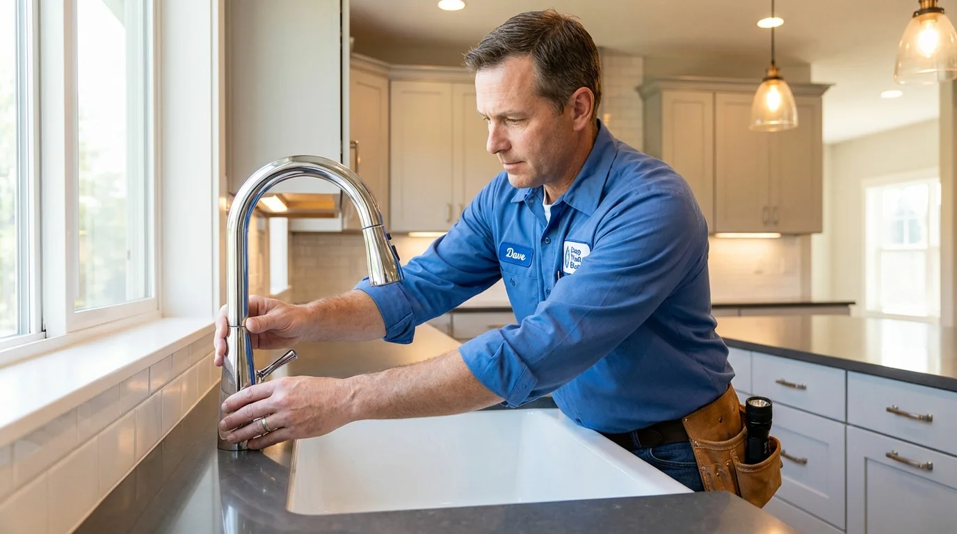Kitchen faucet installation by Johns Plumbing LLC in Bushland