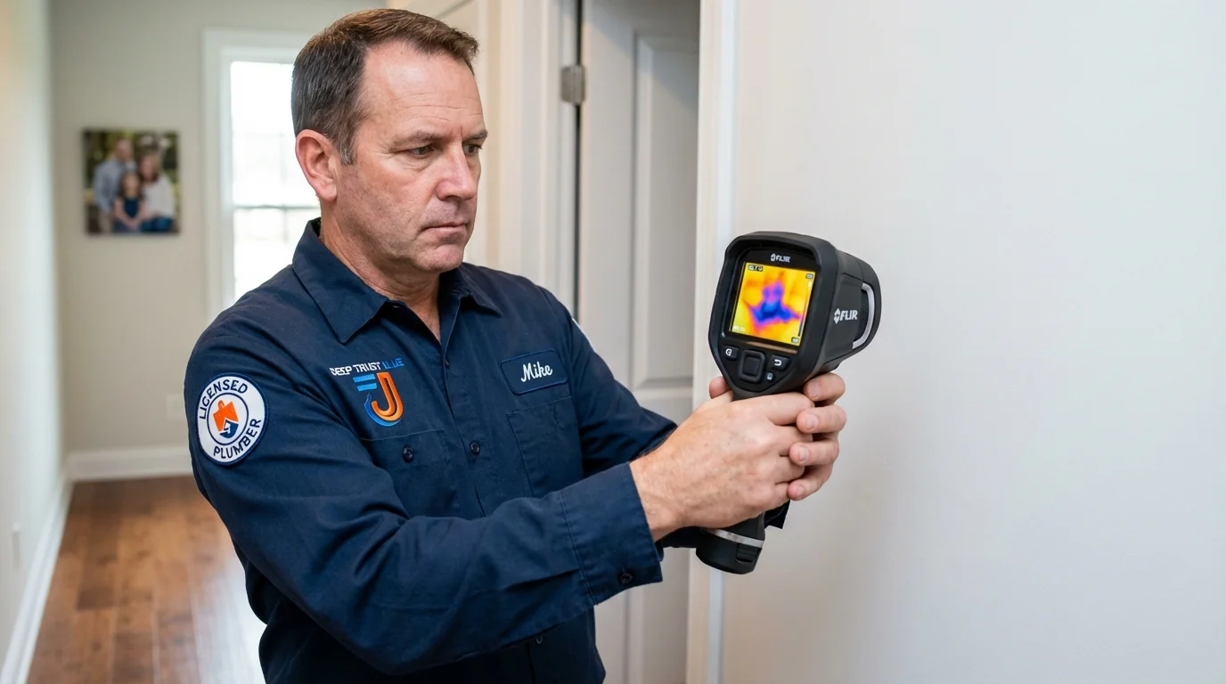 Thermal imaging leak detection by Johns Plumbing LLC in Bushland